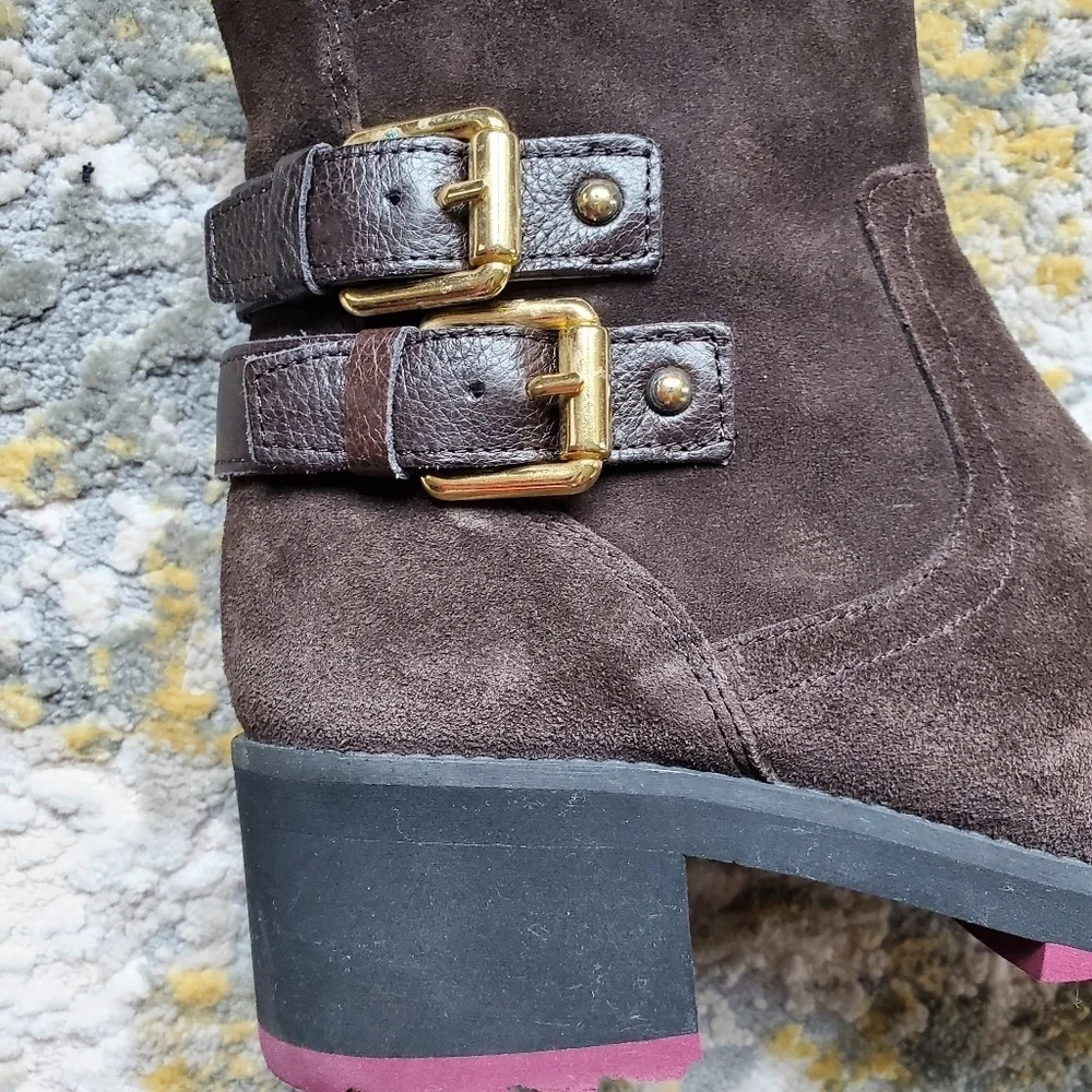 Kanna Ankle Boota In Mocha Suede